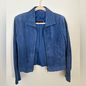 Revue Blue Suede jacket size 6
